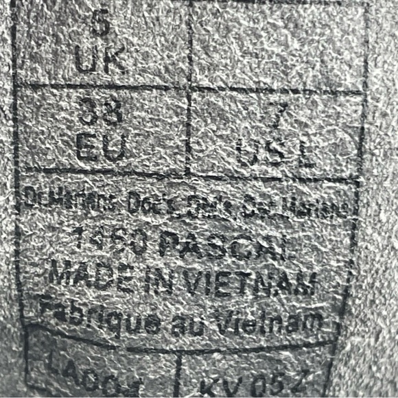 Dr. Martens woman’s 1460 Pascal Virginia Combat Boots Gunmetal Gray Sz 7 New - Picture 6 of 8